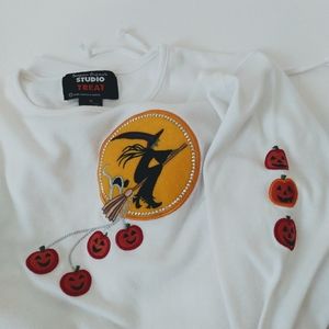 Designers Original White Witch Halloween Top sz M